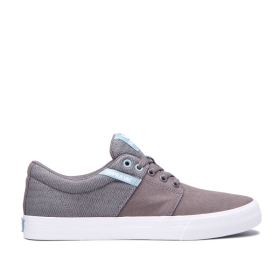 Dámské Nízké Boty Supra STACKS II VULC Šedé/Bílé | CZ-30326